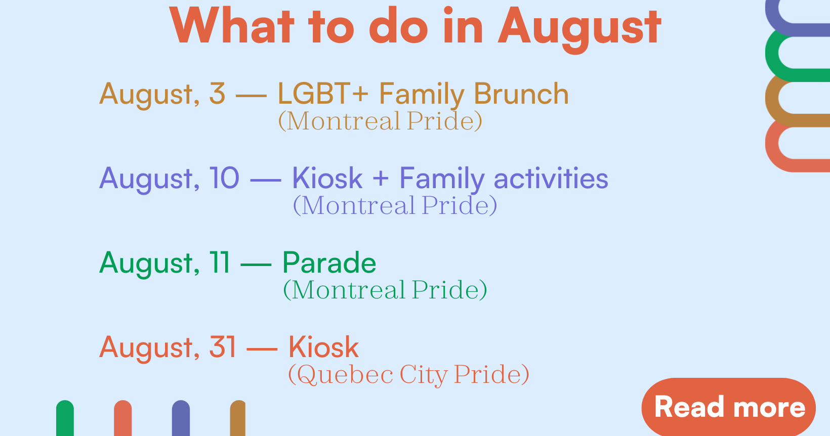 What to do in August 2024 for LGBTQ+ families